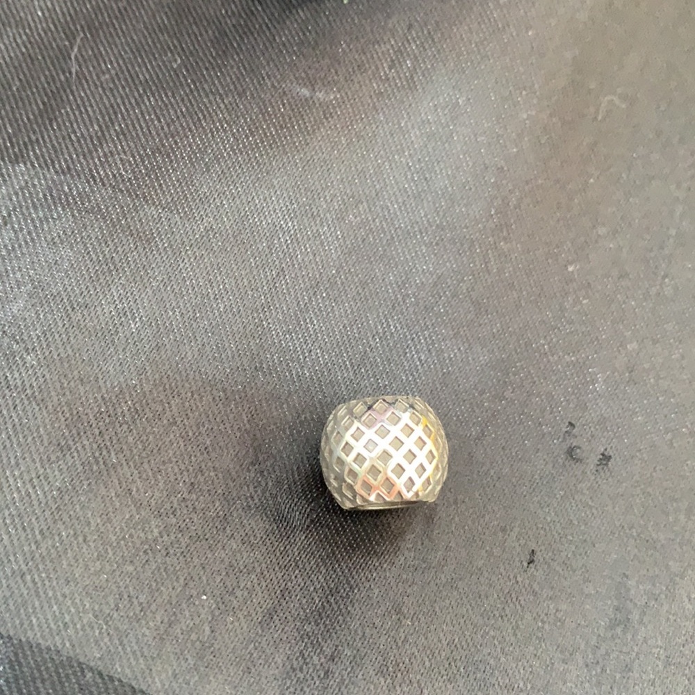 Brighton Silver Plated Basket Weave Bead